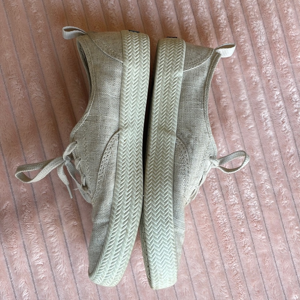 Sperry Memory Foam Off White Canvas Sneakers Size… - image 6